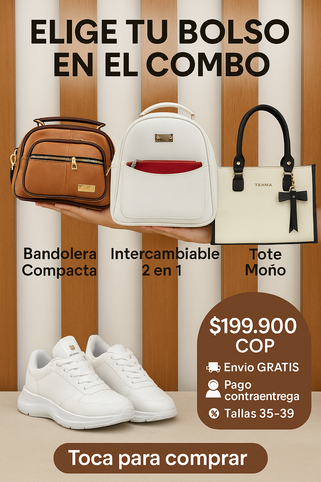 ¡Combo Exclusivo: Zapatillas + Bolso!