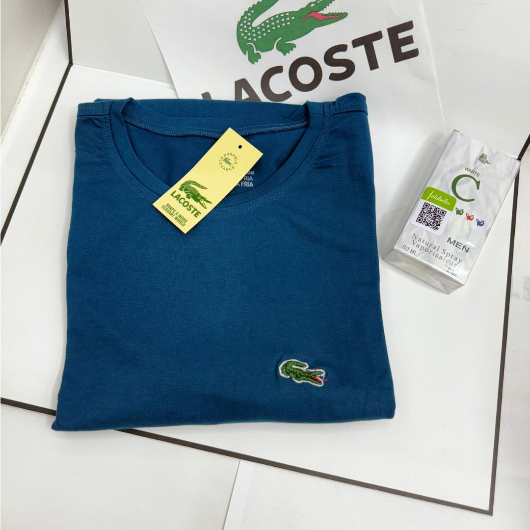 PACK X5 CAMISETAS LACOSTE + LOCION