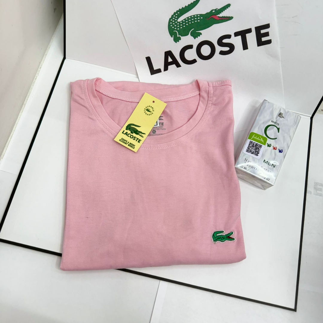 PACK X5 CAMISETAS LACOSTE + LOCION