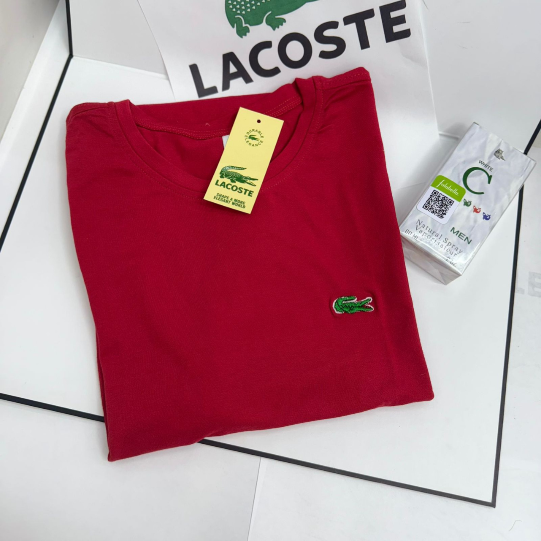 PACK X5 CAMISETAS LACOSTE + LOCION