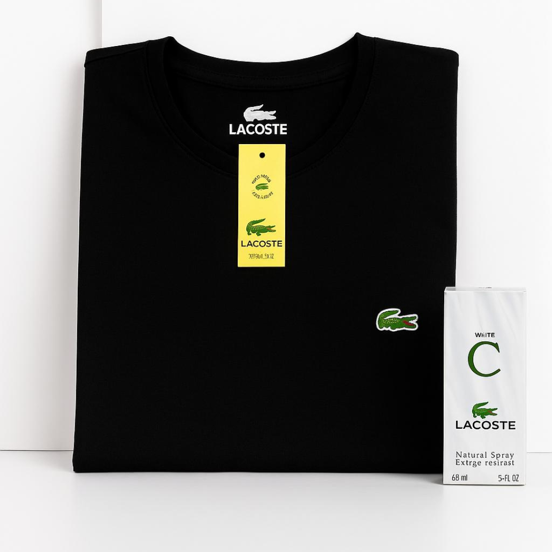 PACK X5 CAMISETAS LACOSTE + LOCION
