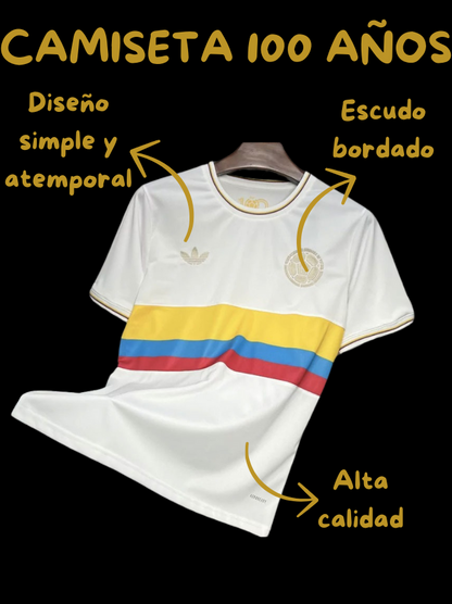 CAMISETAS COLOMBIA 100 AÑOS PERSONALIZADAS