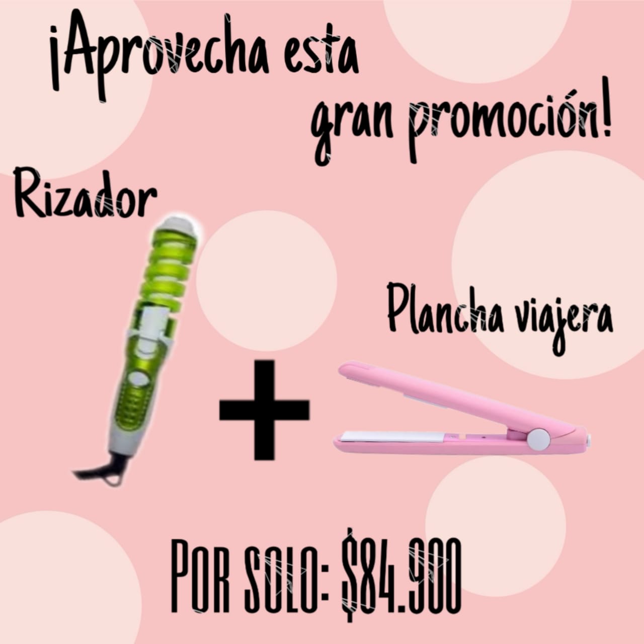 Combo Hair perfect Plancha viajera + Rizadora de cabello