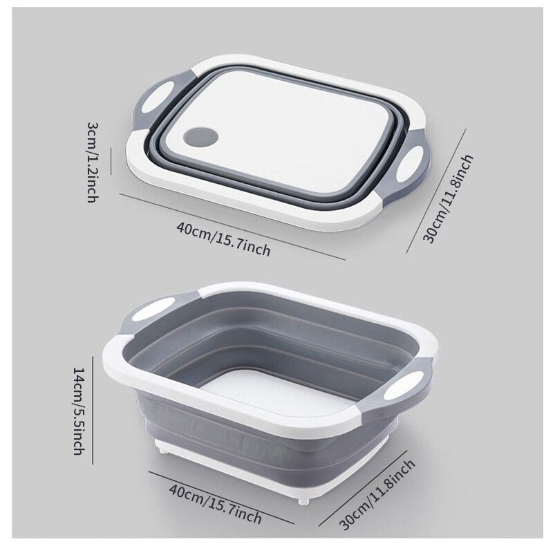 Tabla plegable para cocina 3 en 1 🔪