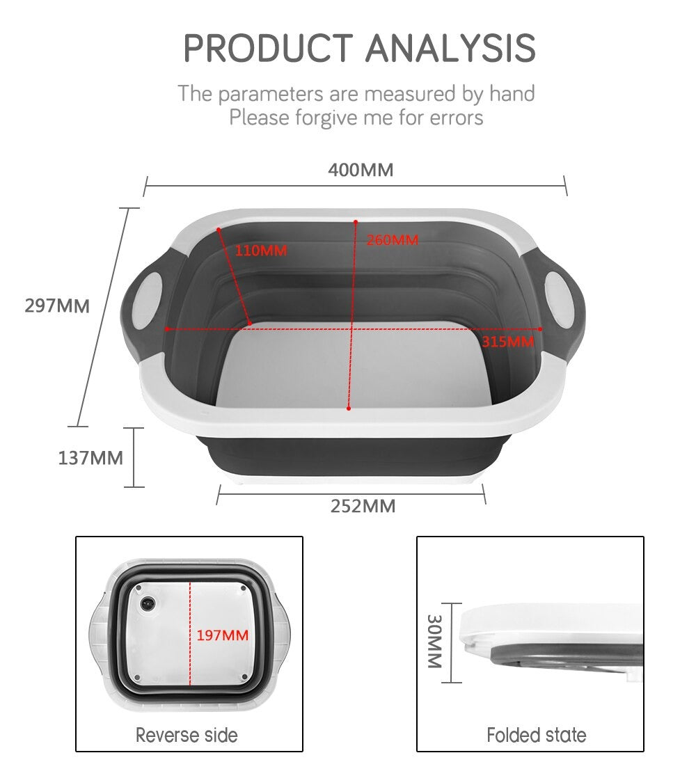 Tabla plegable para cocina 3 en 1 🔪