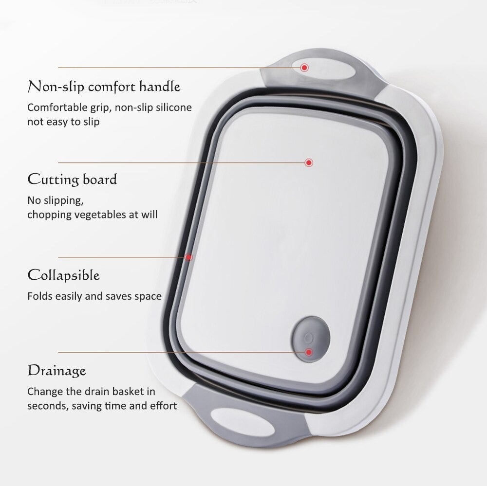 Tabla plegable para cocina 3 en 1 🔪