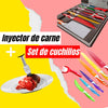 Kit Cocinero (Lleva sazonador e inyector de carnes + Increíble set de cuchillos X 9 piezas)